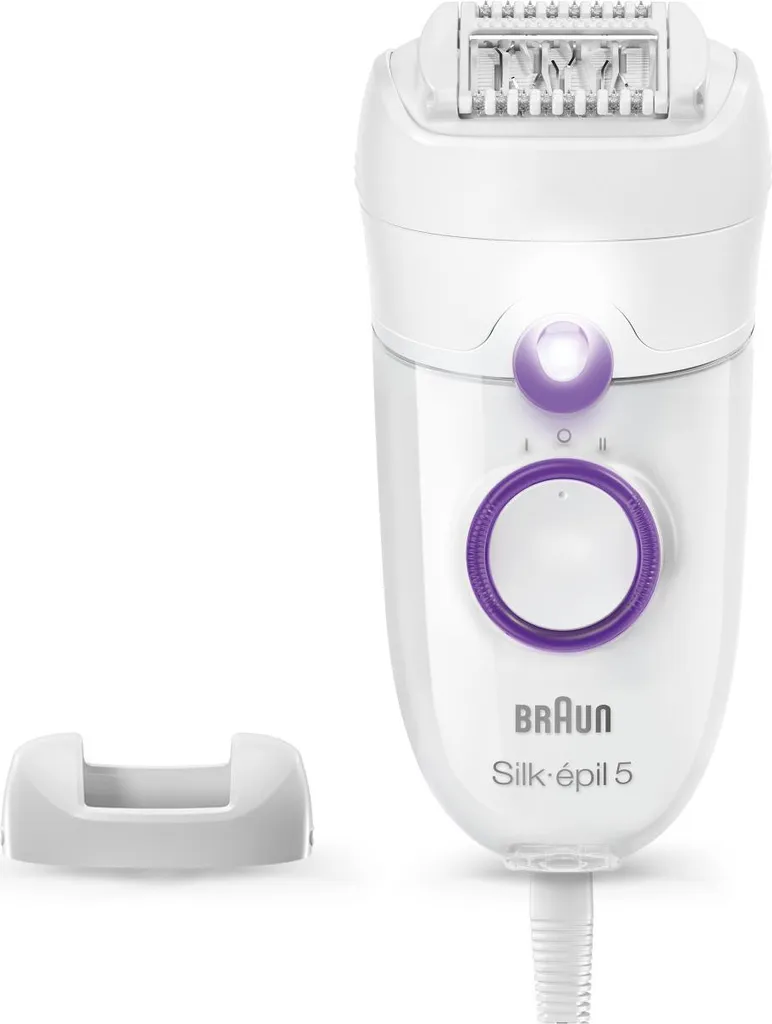 Braun Silk-épil 5 505 Power 28 pinzette Viola, Bianco