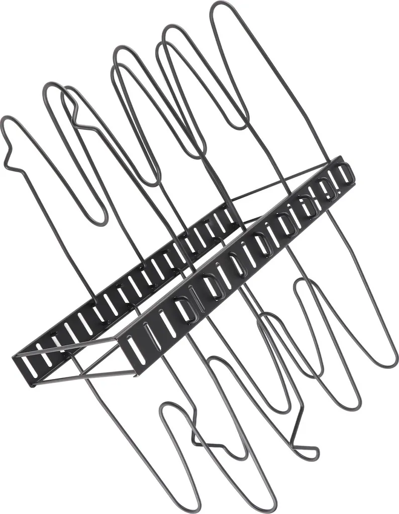 Range-couvercles extensible en métal noir pour placards et comptoirs - 4