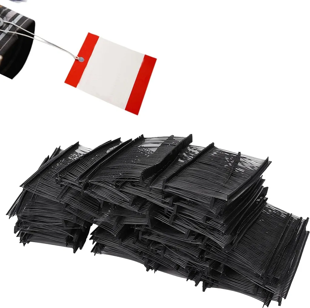 10000 Attaches de Fixation Noires pour Étiquettes Vêtements - Robuste