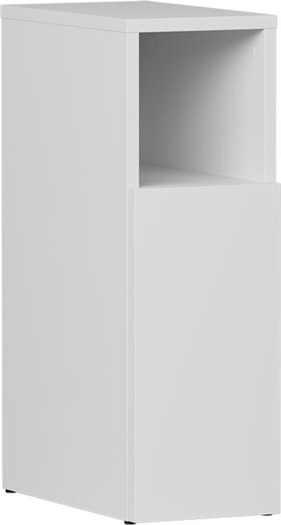 Nachttisch Vicco Enton Weiß 20 x 59.5 cm mit 1 Tür, Model 57304
