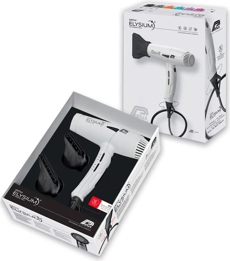 Parlux Elysium + Magic Compact Noir sèche-cheveux ionique avec diffuseur - 8