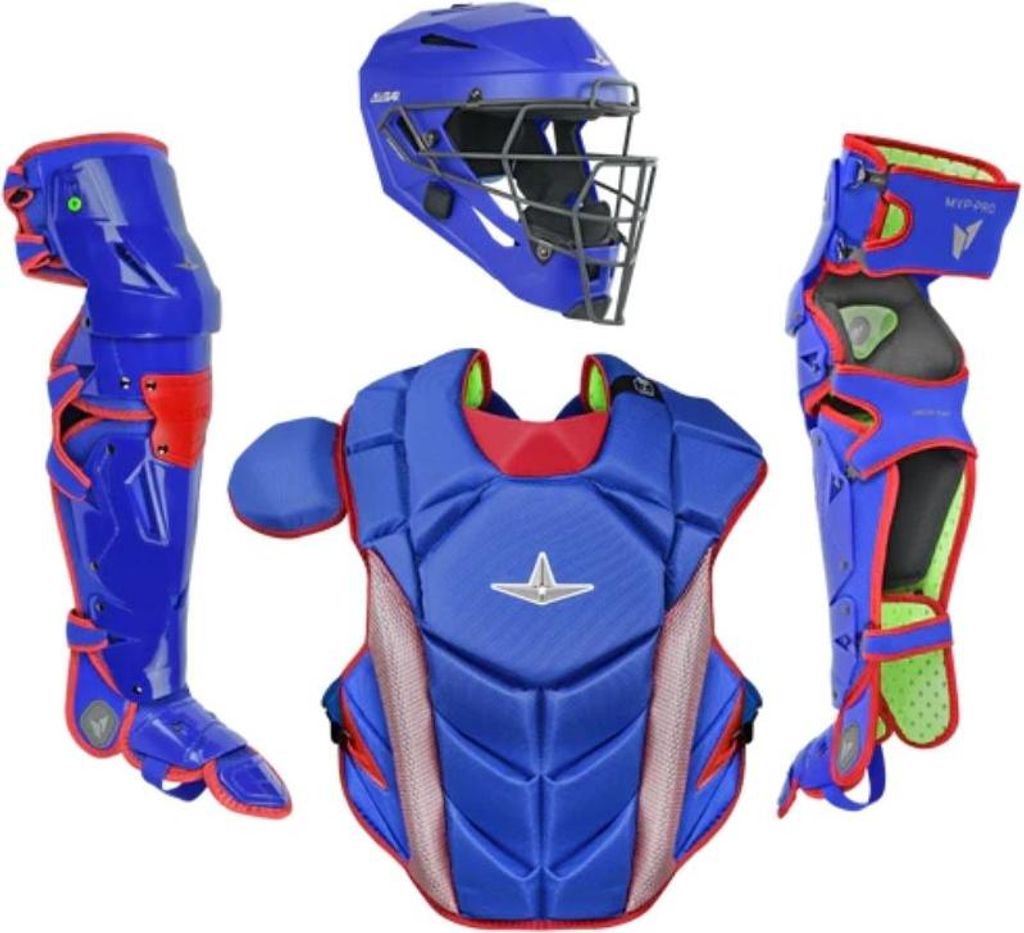 All Star CKCC-5-LGE MVP Pro Catcher Kit für Erwachsene, Royal/Scarlet