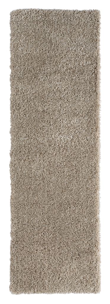MY-RUG Teppich, Hochflorteppich Shaggy Star, 300x80, beige, leicht glänzend, extra flauschig, Läufer