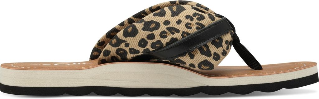 s.Oliver Damen Zehentrenner Pantolette weicher Stoffriemen Herz 5-27112-42, Größe:36 EU, Farbe:Braun