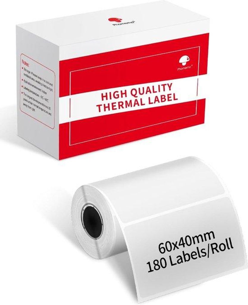 Transparante Etiketten 60 x 40 mm - Papier - Transparent - 180 Stück - für M220/M200/M221