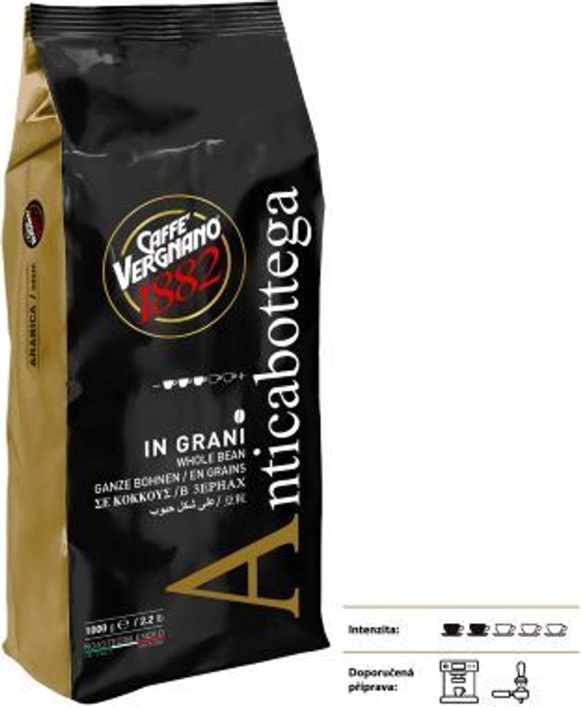 Caffè Vergnano 1882 Anticabottega | ganze Bohne | 1000g Obrázok produktu 