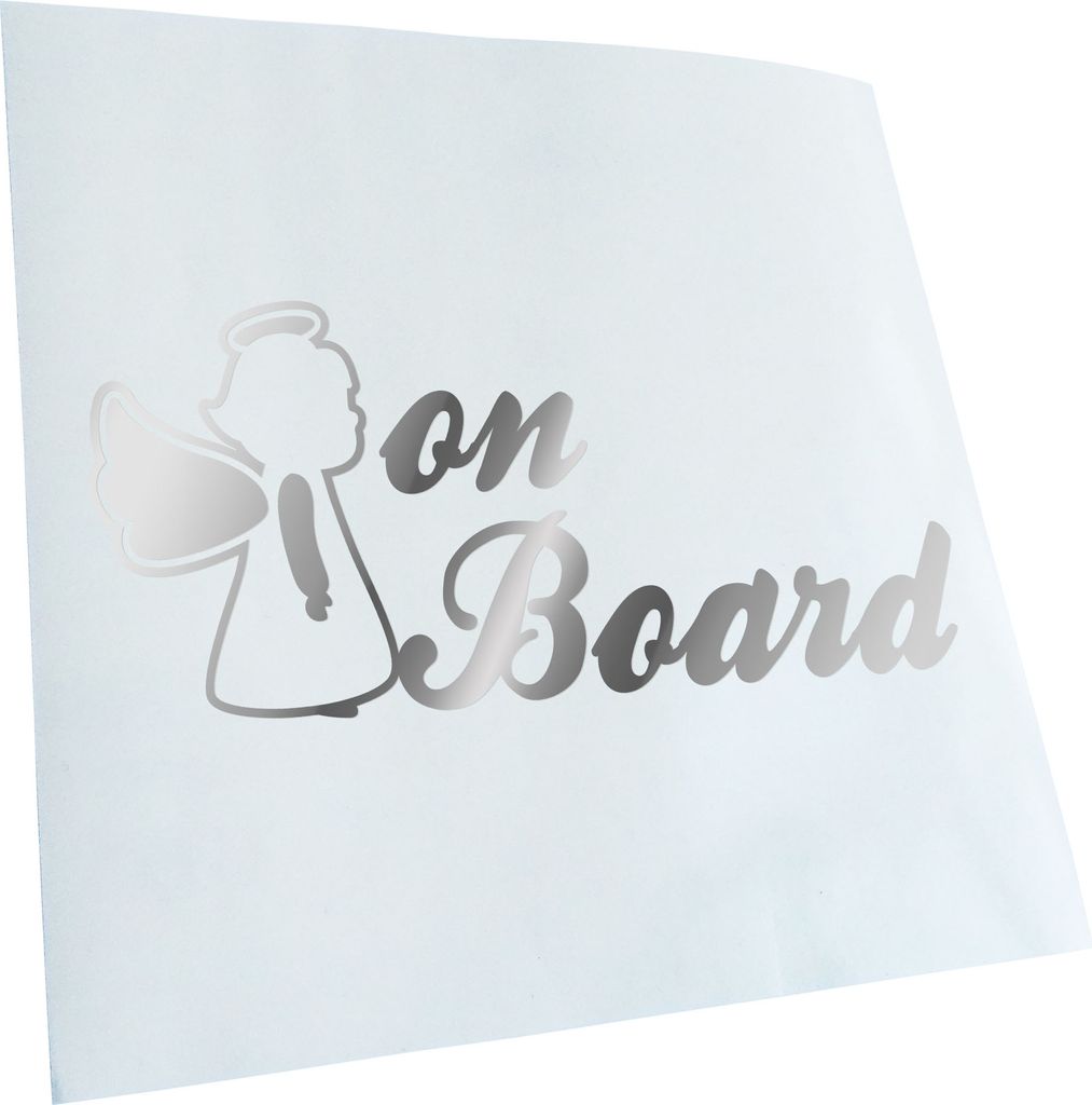 Kiwistar - Autoaufkleber - Schutzengel an Bord Guardian Angel Heckscheibenaufkleber - Aufkleber für Auto Kfz Fahrrad, LKW, Truck Mofa