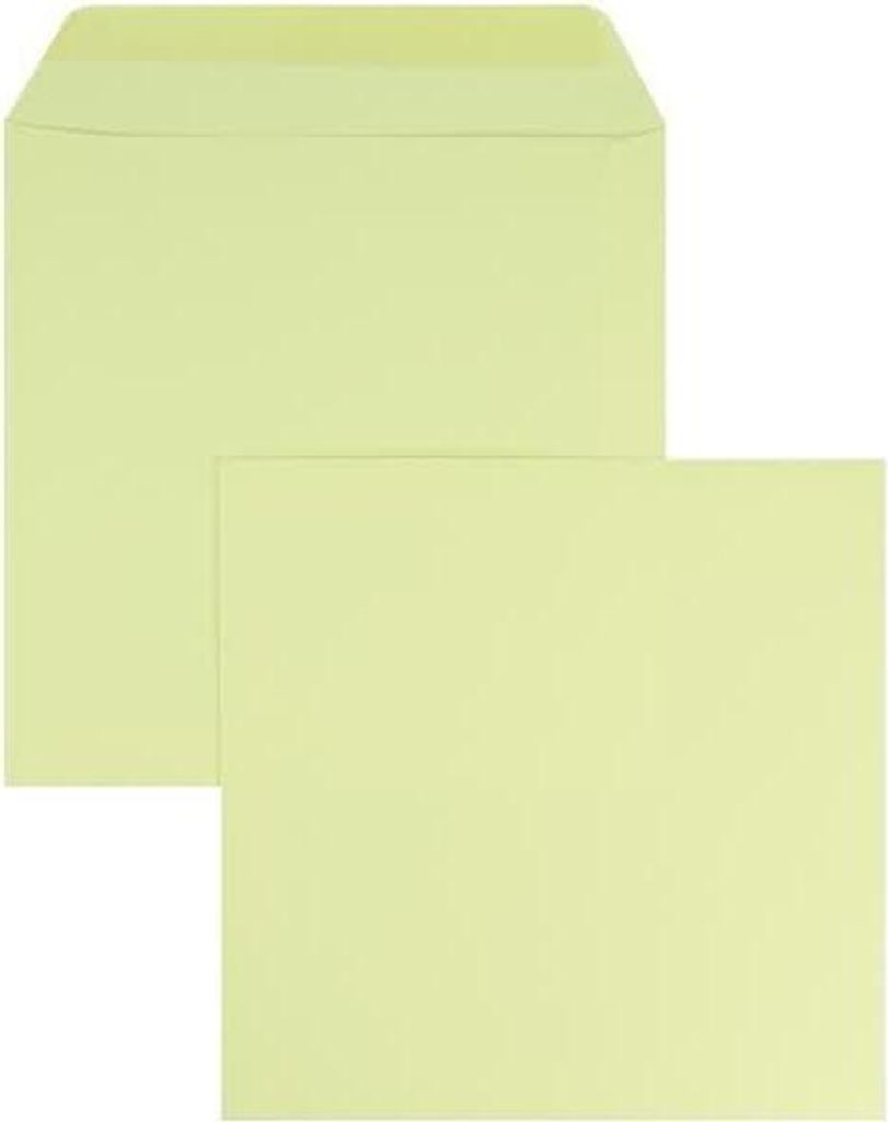 Briefumschläge 220x220mm 120g/qm gummiert VE=100 Stück saharagelb