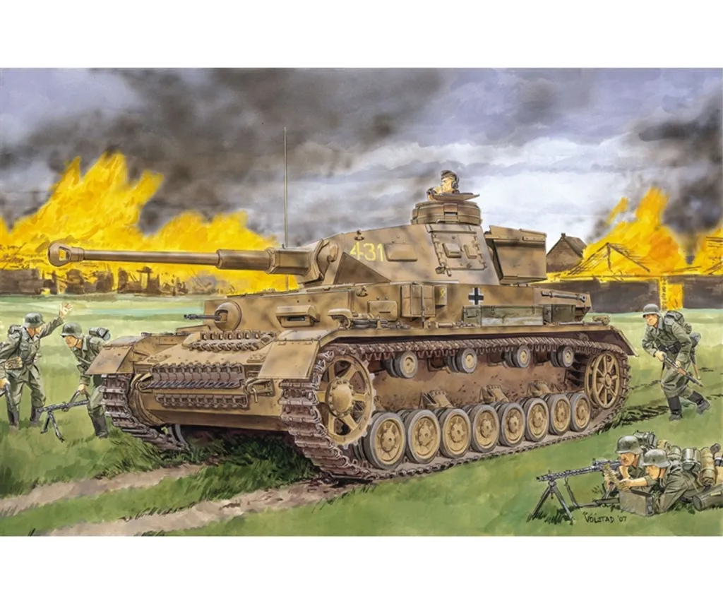 Dragon 1:35 Pz.Kpfw. IV Ausf. F2(G) - Maquette de Char Seconde Guerre