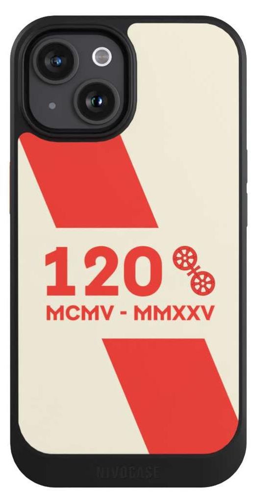 NIVOCASE Hülle für Apple iPhone 15 Handyhülle NIVOcore Case Schwarz 1. FSV Mainz 05 E.V. 120 Jahre Bundesliga