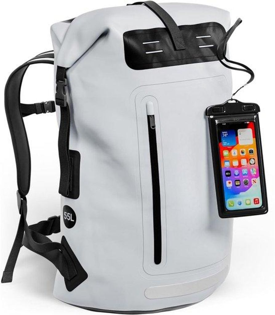 Famanu Rucksack wasserdicht - Roll-Top für Outdoor-Aktivitäten