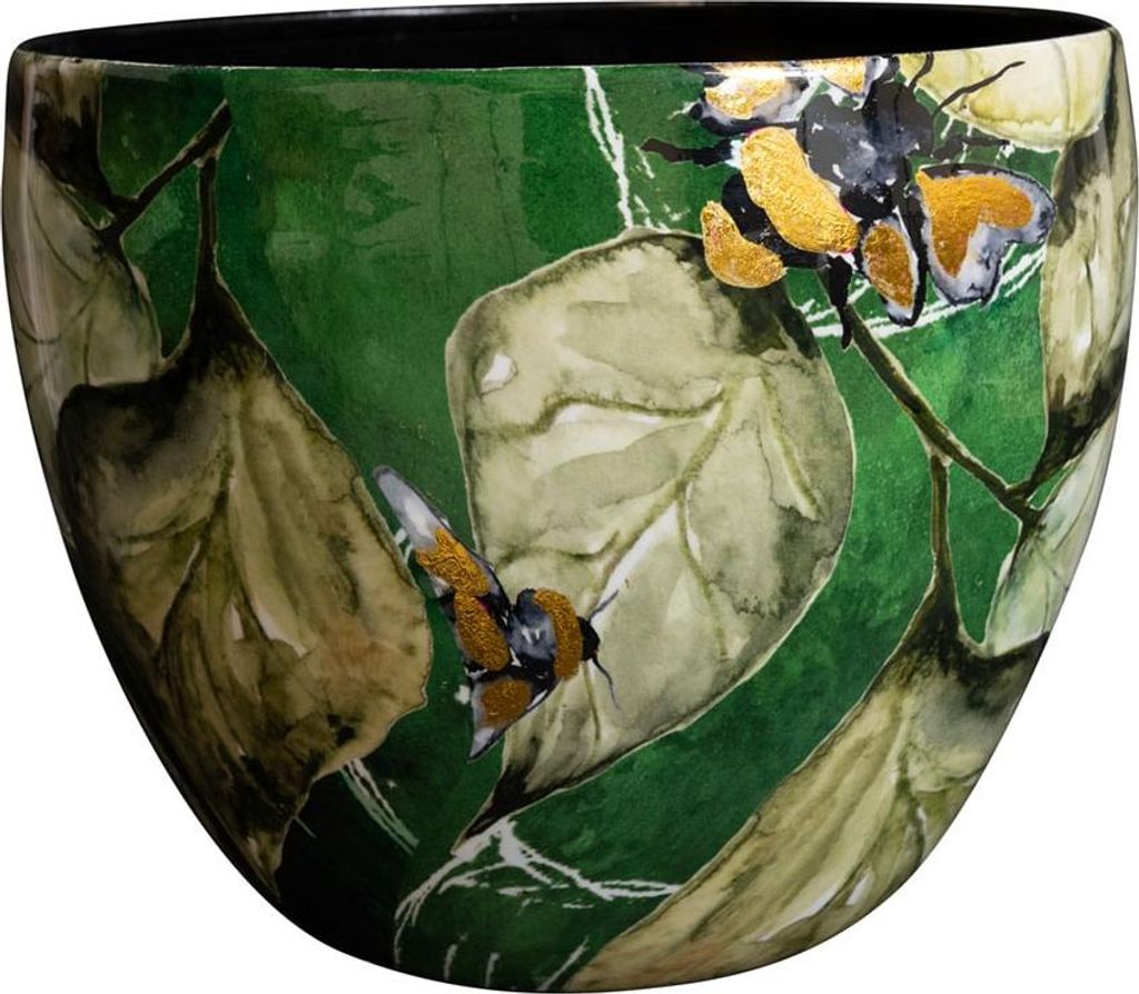 Collection TS - Blumentopf Abeille verte - 21x16 Image du produit 