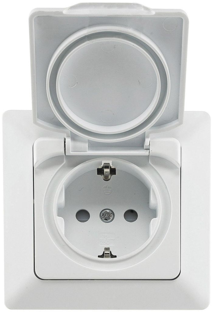 Prise de courant de sécurité MILOS IP44 250V~/ 16A, avec Image du produit 