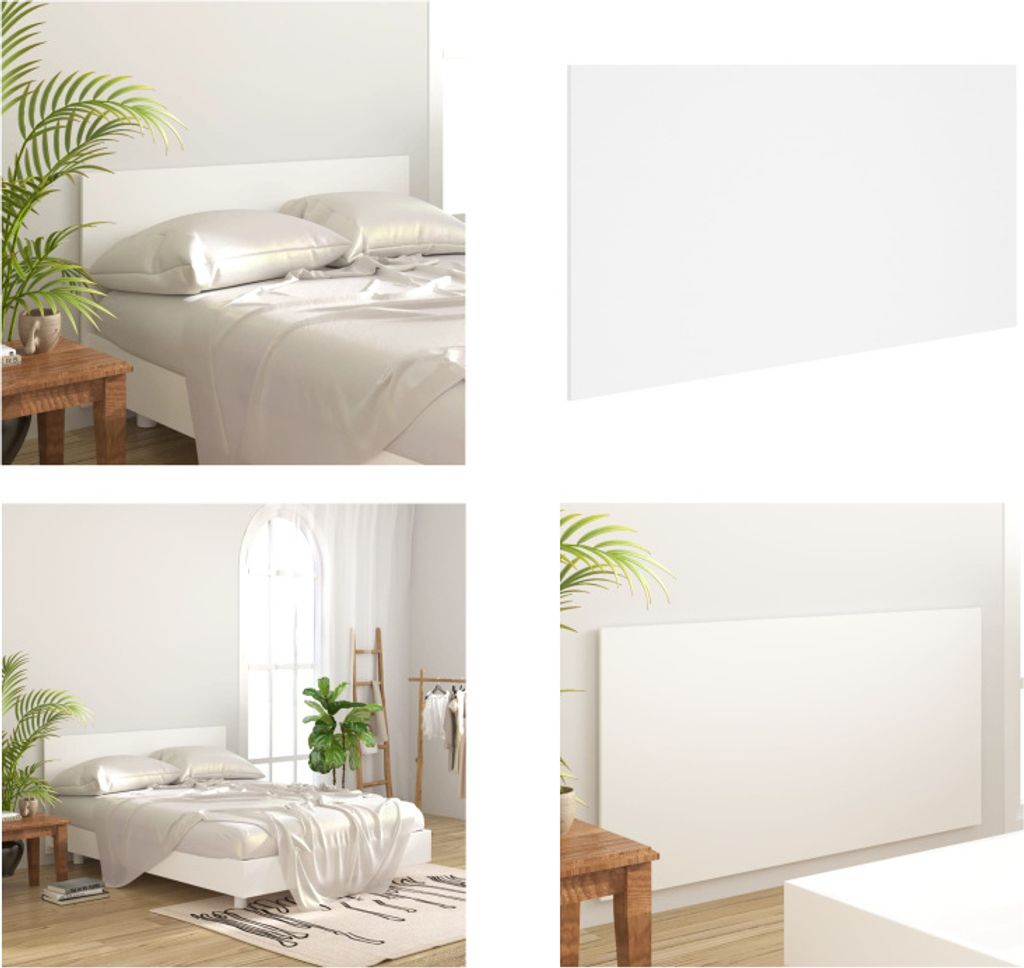 vidaXL Kopfteil Weiß 160x1,5x80 cm Holzwerkstoff - Kopfteil - Kopfteile - Bett-Kopfteil - Bettkopfteil