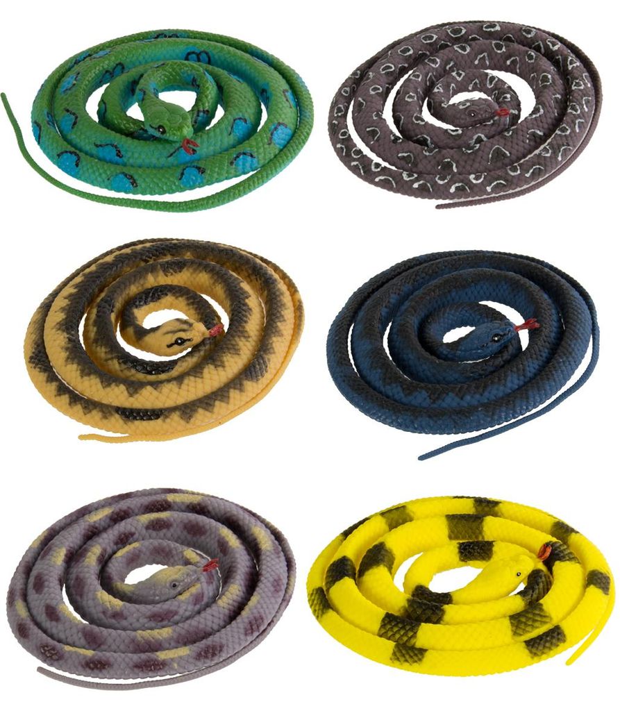 Realistisch aussehende Gummi Schlange als Stretch Tier 146 Produktbild 