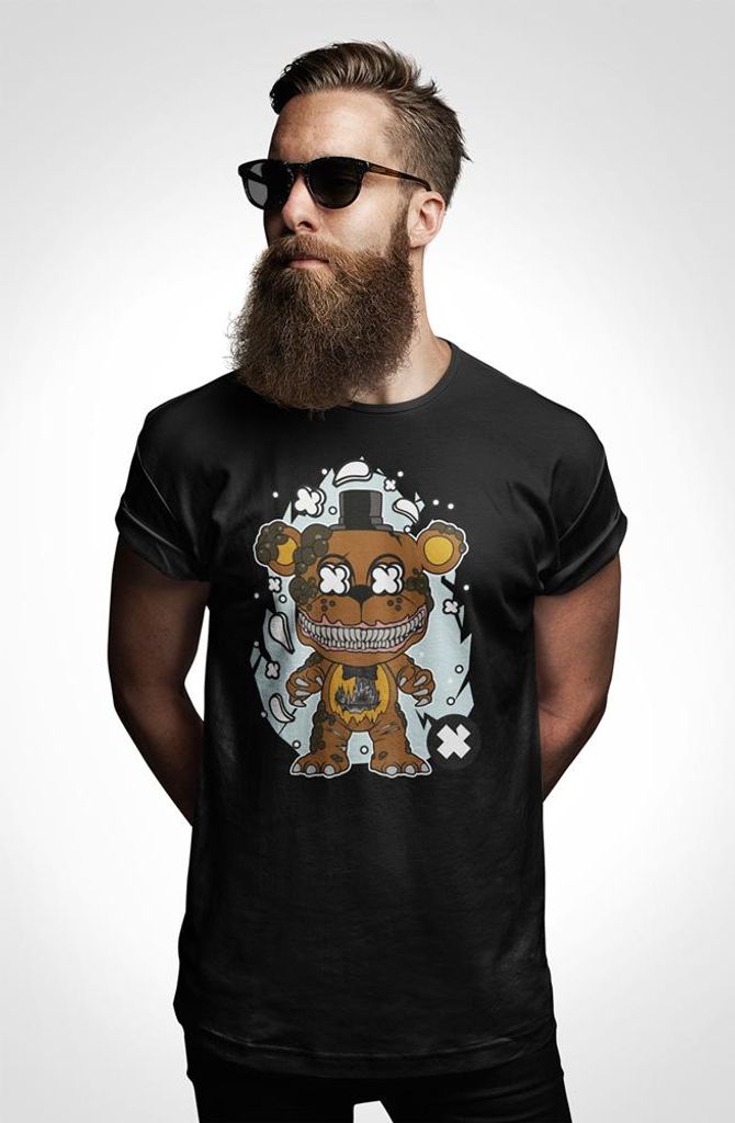 D&B Uni Polo PC00041 FRoty Bear Schwarz-Größe S