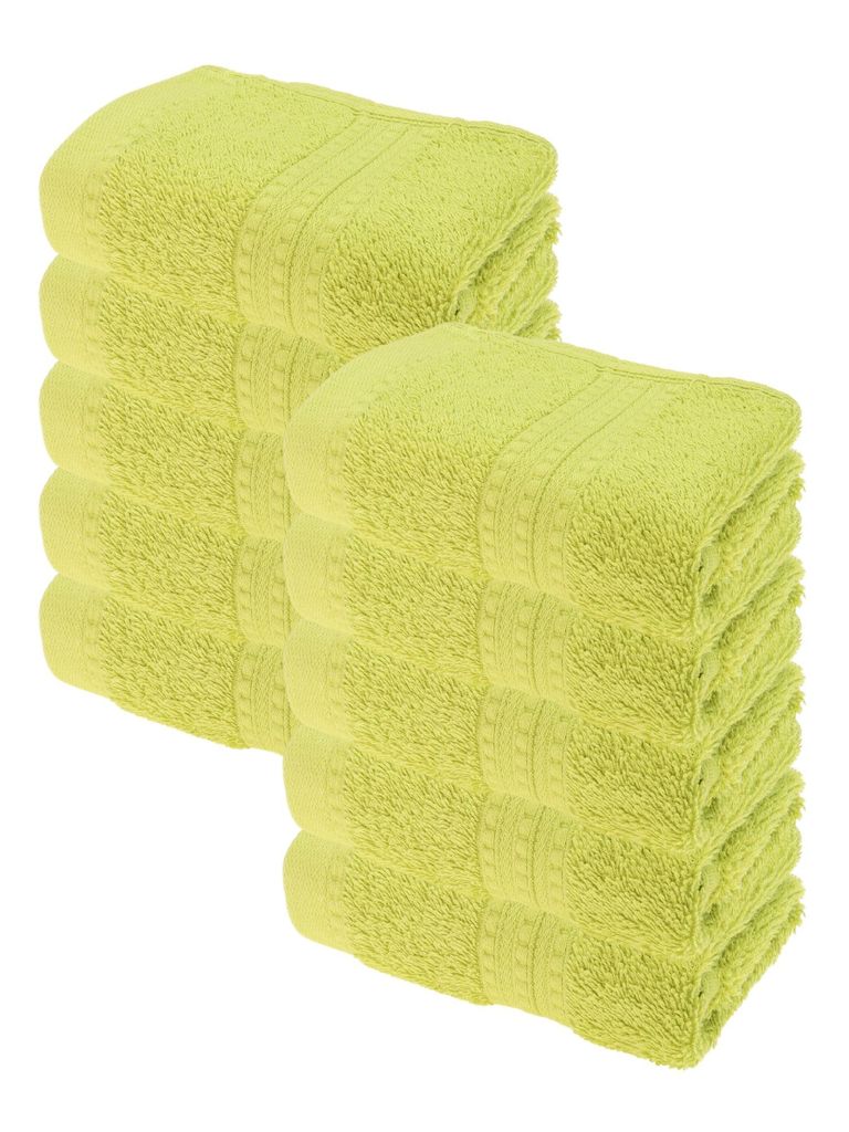 Julie Julsen BIO Gästetuch-Set 10 Stk. 30x50 Limette