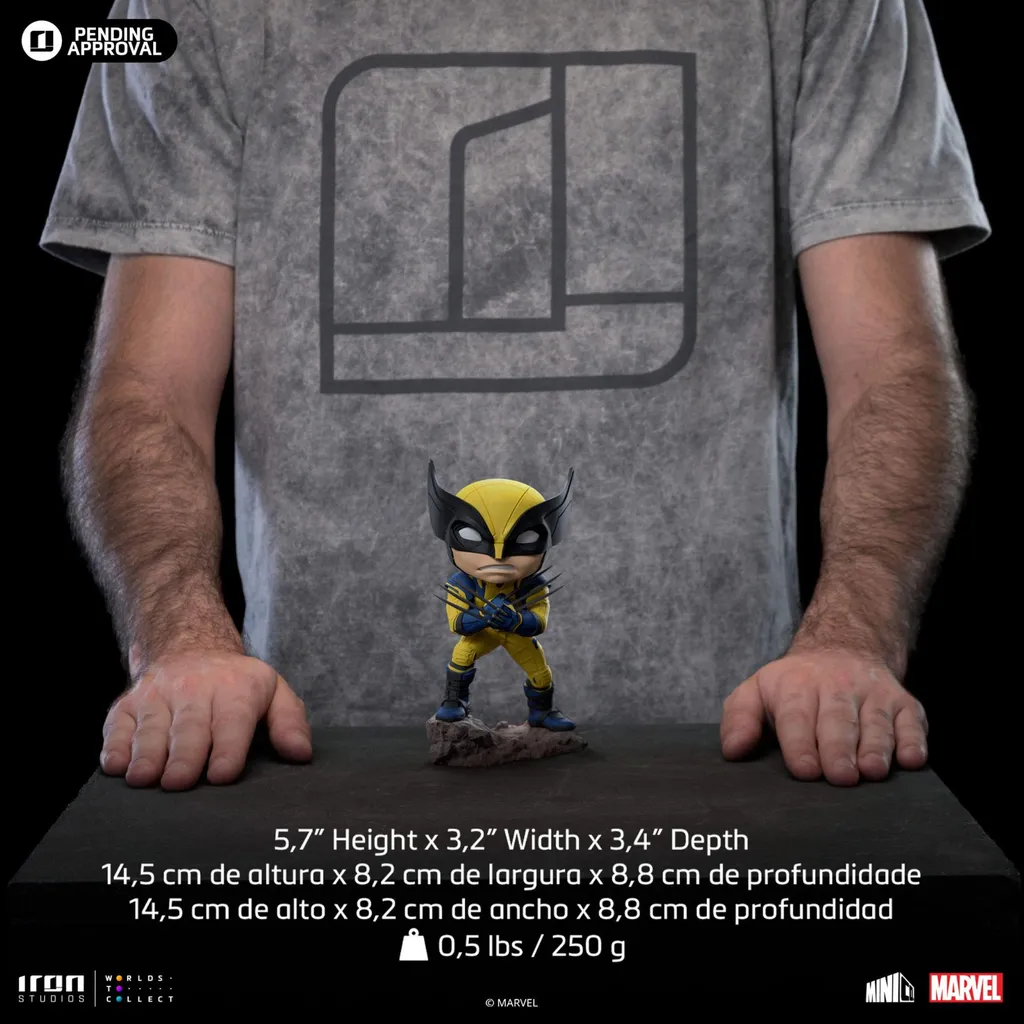 Figurine MiniCo Wolverine Jaune Deadpool Iron Studios 13cm Collectible - 9