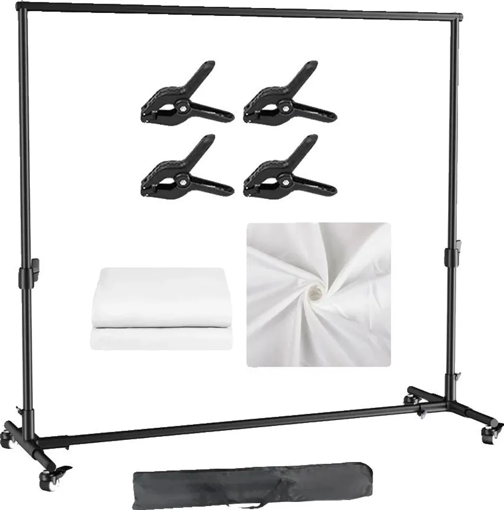 Tableau blanc 2x3 sur pied mobile blanc avec hauteur réglable pro