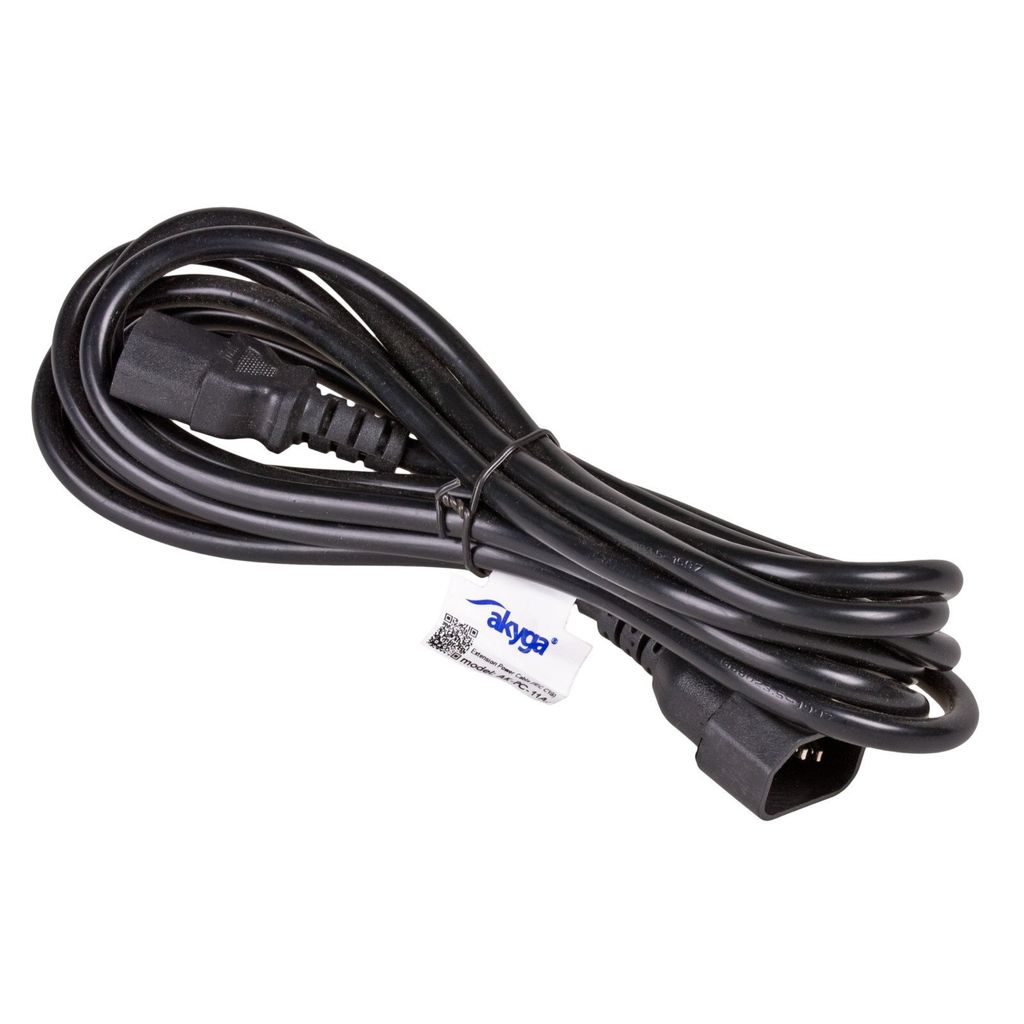 AKYGA 3-poliges Stromverlängerungskabel für ATX ITX AK-PC-11A IEC C13 / C14 Kabel 5m