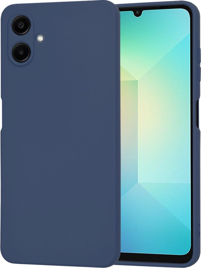 Techsuit Soft Flex Silikon Back Cover Hülle für Samsung Galaxy A06 - Marineblau