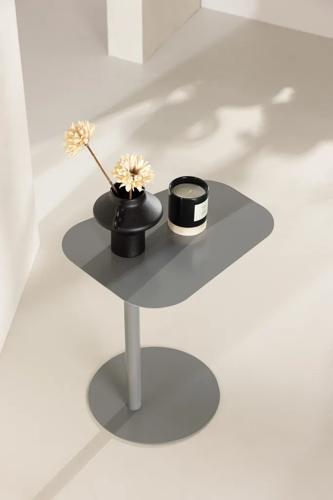 Table d'angle SanJose gris clair - Bureau de coin compact et moderne - 8
