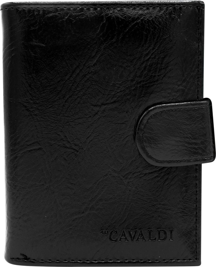 4U Cavaldi Portemonnaie aus Leder für Männer Dexore schwarz One size
