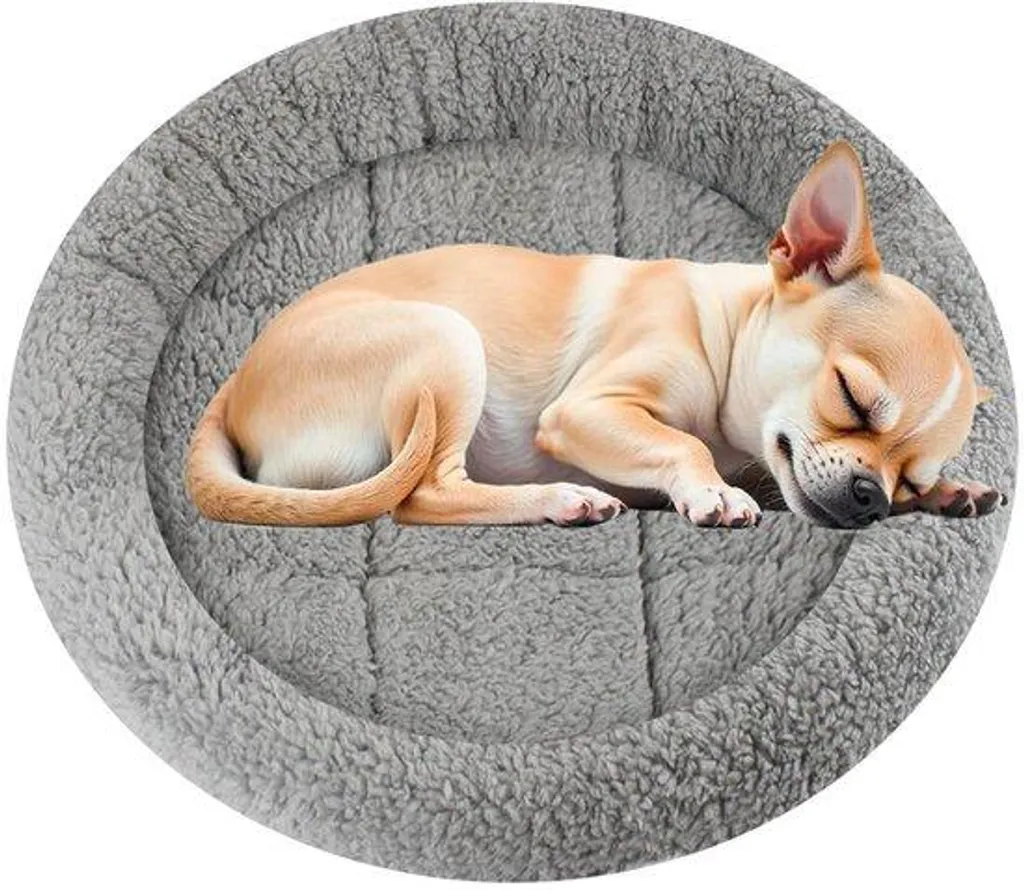 Panier chat avec coussin moelleux et fond antidérapant - Diamètre 40cm
