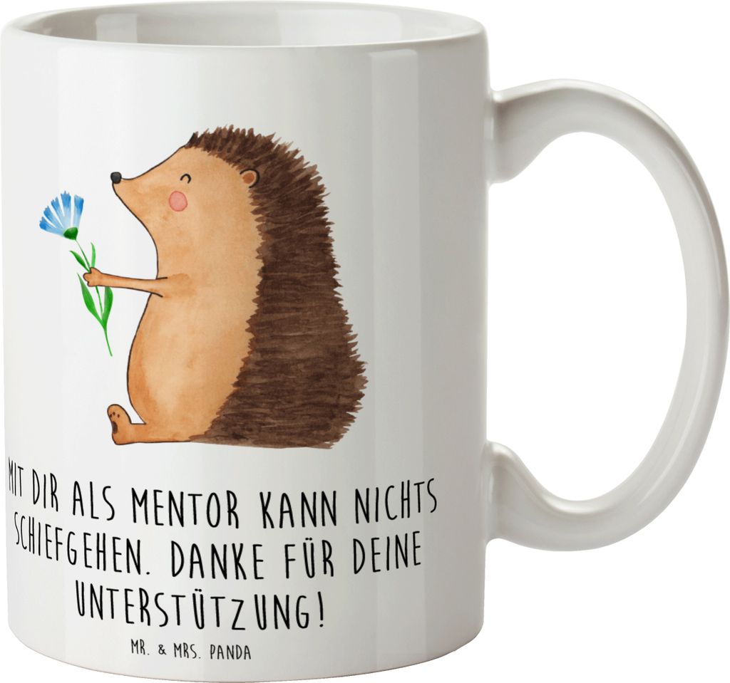 Mr. & Mrs. Panda Geschenktasse Beste Mentor - Weiß - Produktbild 