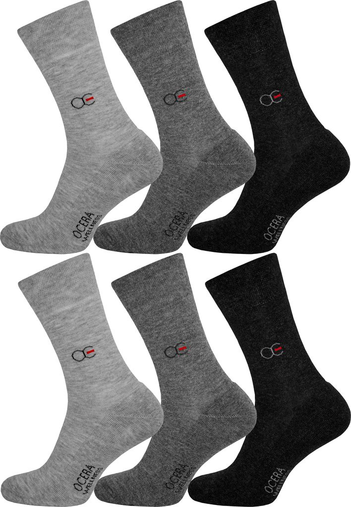 OCERA 6 Paar Wellness Socken Baumwolle NEU mit Frotteesohle Produktbild 