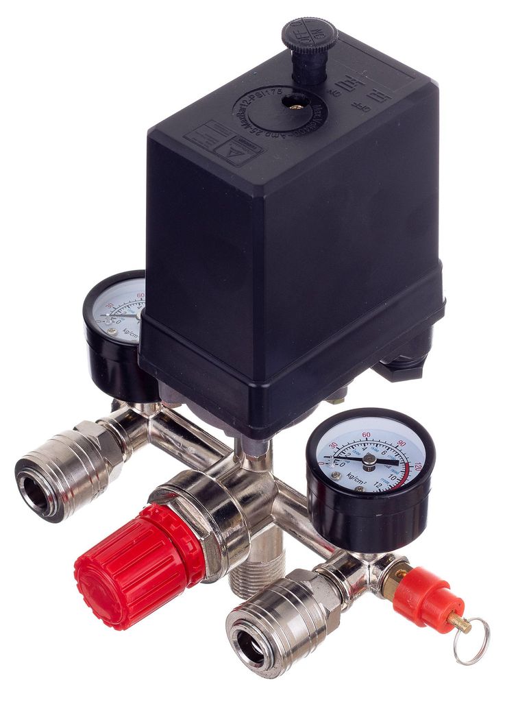 Rgulateur de pression 400 V avec pressostat et 2 afficheurs Image du produit 