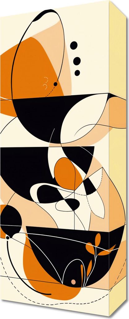 Bild 20x50cm Tänzerische Kreise