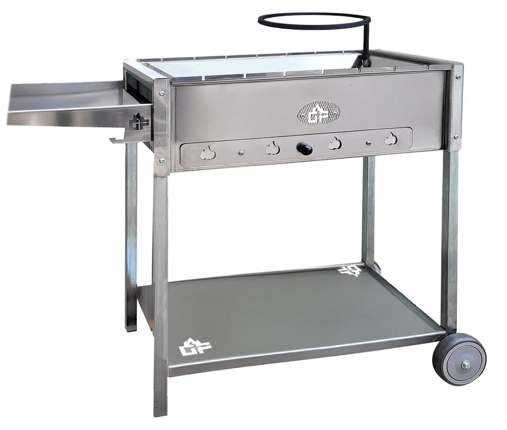 Mangal Batyr Deluxe 60 Schaschlikgrill mit Ablage und Produktbild 