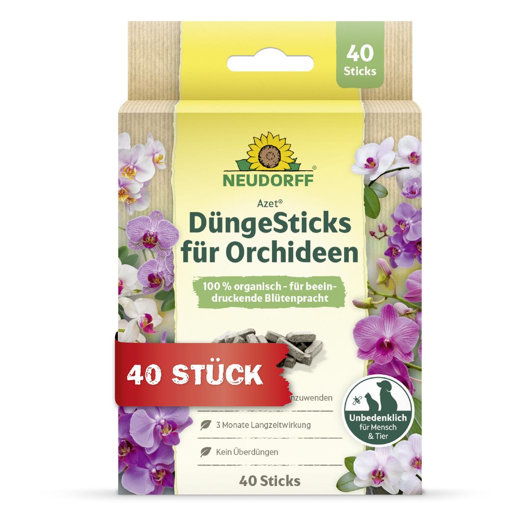 Neudorff Azet DüngeSticks für Orchideen 40 Düngestäbchen - Produktbild 