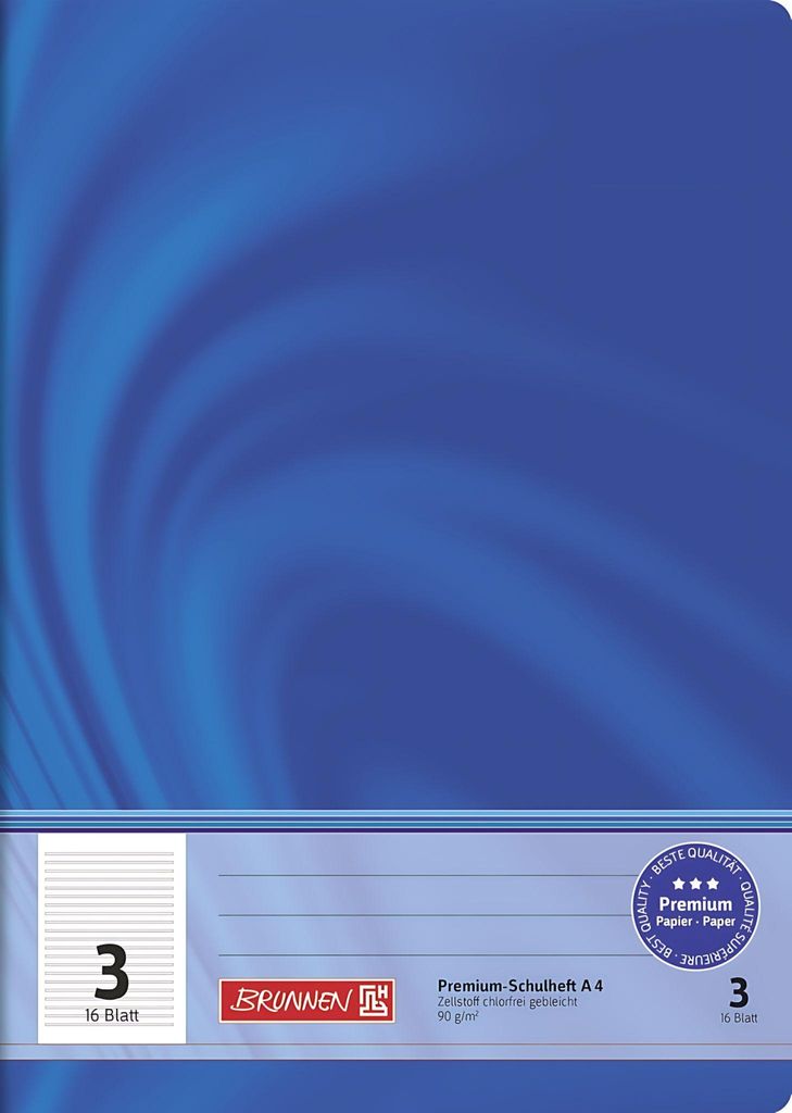 BRUNNEN 104470302 Cahier scolaire Vivendi A4 21 lignes, Image du produit 