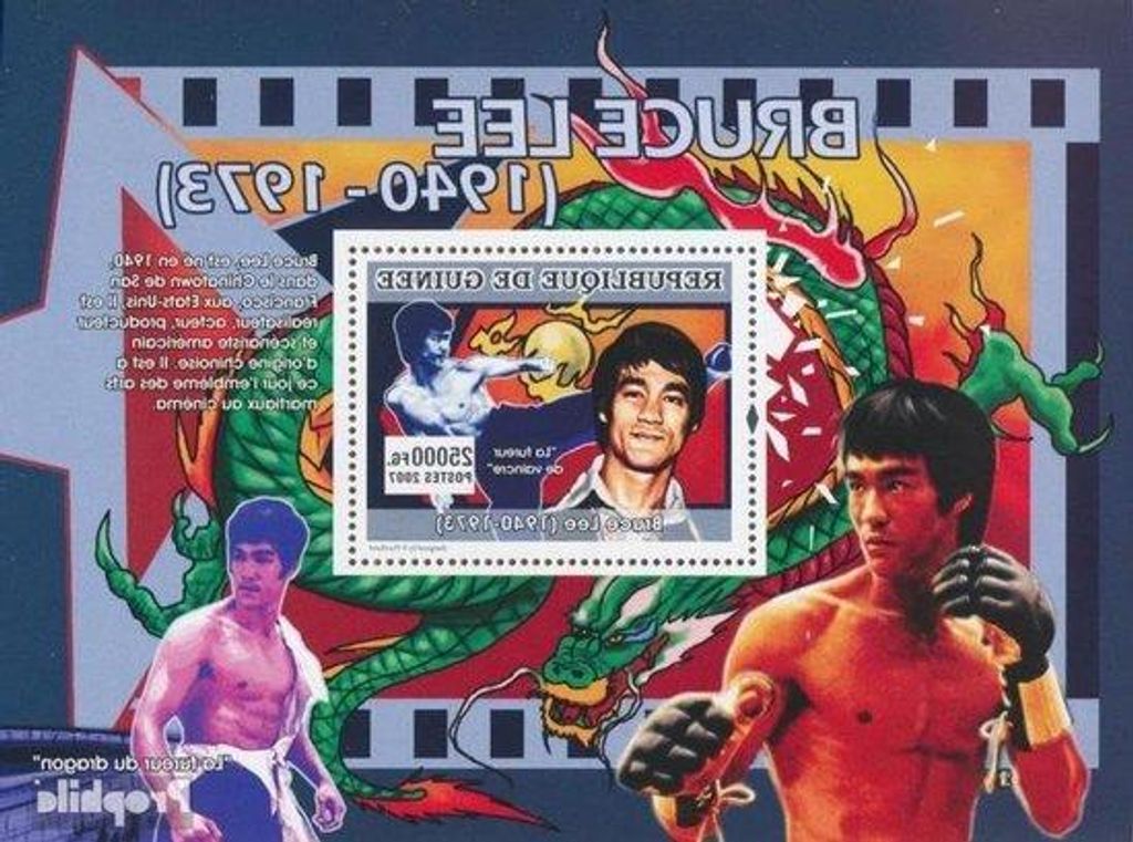 Filatelie-Sammlung Bruce Lee - Postwertzeichenblock Vollständig - 2007 Ausgabe - Mehrfarbig