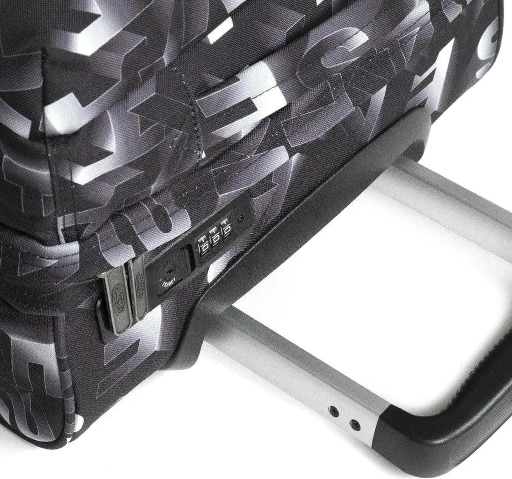 Eastpak Transit'R S Blocktype Black - Valise Cabine à 2 Roues Robuste