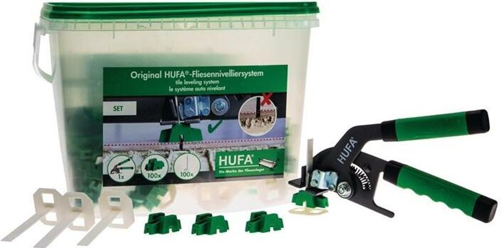 Starterset Nivelliersystem Hufa 201-tlg. 1 Zange 100 Produktbild 