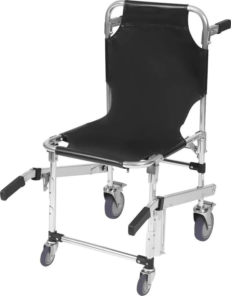 Fauteuil roulant monte-escalier d'urgence pliable noir série S120