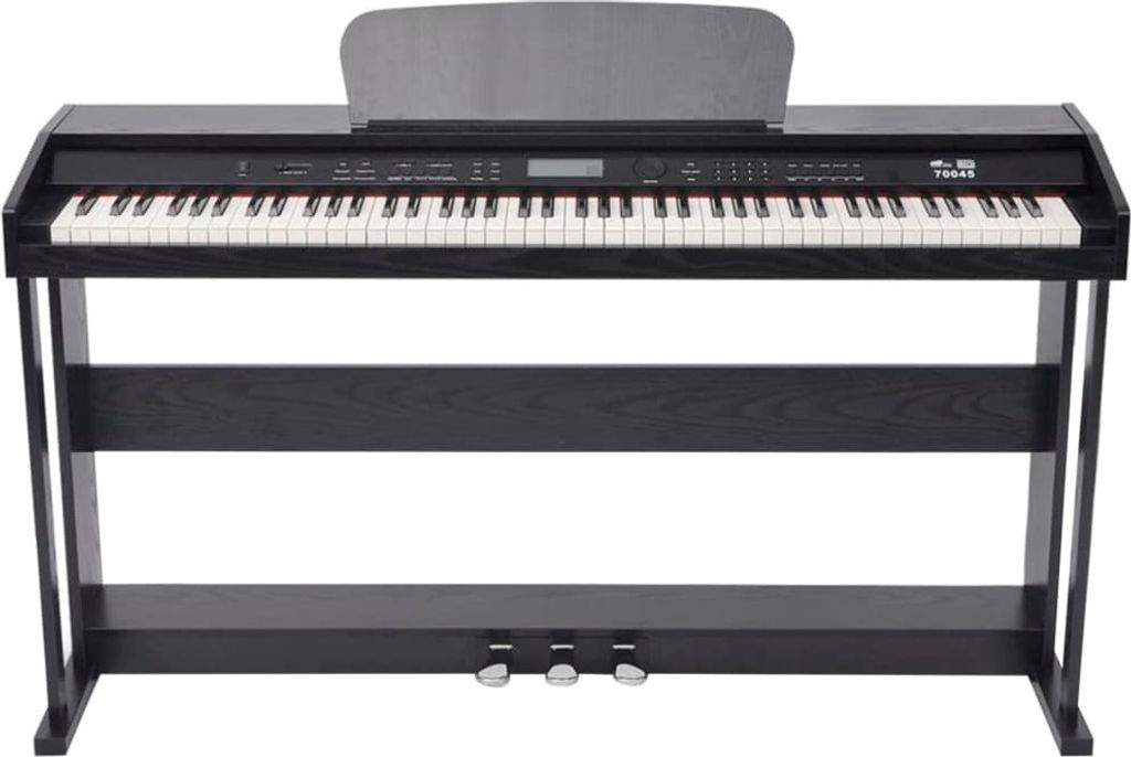 vidaXL Digitální piano s 88 klávesami a pedály Černá Obrázek produktu