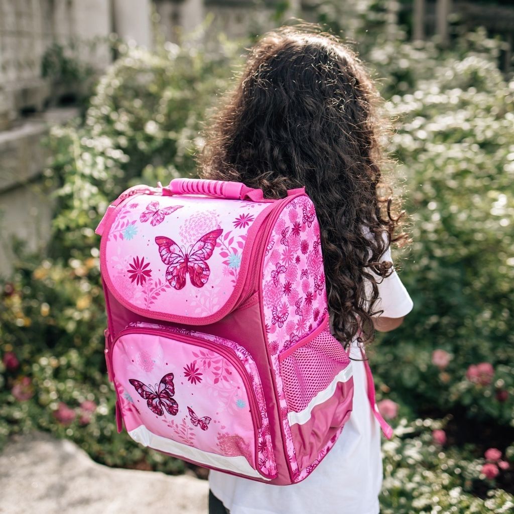 Mädchen Schulranzen 1. Klasse BUTTERFLY SCHMETTERLINGE Produktbild 4