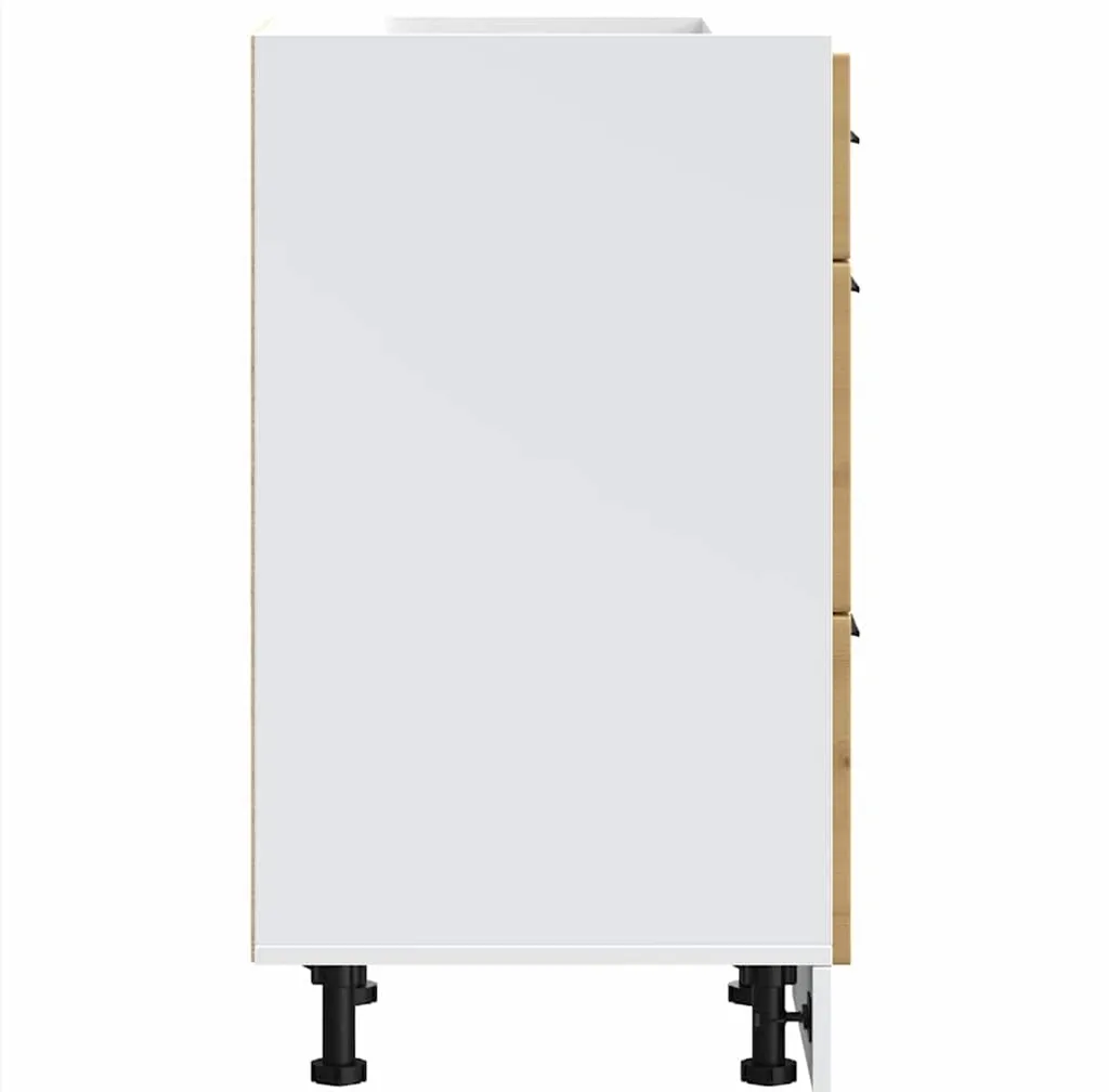 Mobile Cucina Basso Rovere Artisan Porto | Montaggio Facile e Robusto - 6