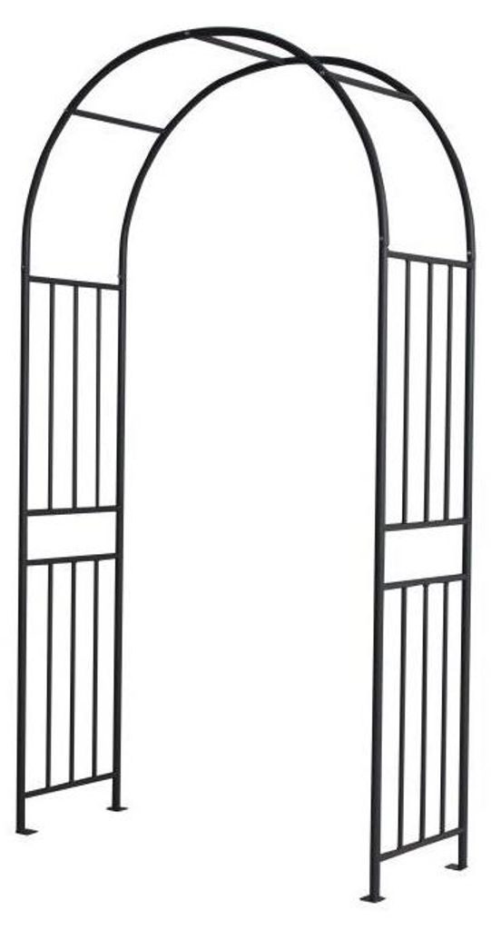 Rosenbogen 220x120 cm aus Metall in Schwarz Produktbild 