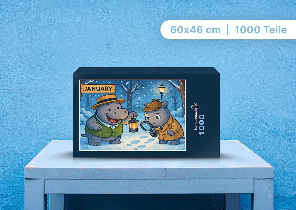 hansepuzzle 112111 - Sash und Sashito Puzzle, 1000 Teile, Kinder, 60,0 x 46,0cm mit hochwertiger Aufbewahrung, Kartonbox & Beutel