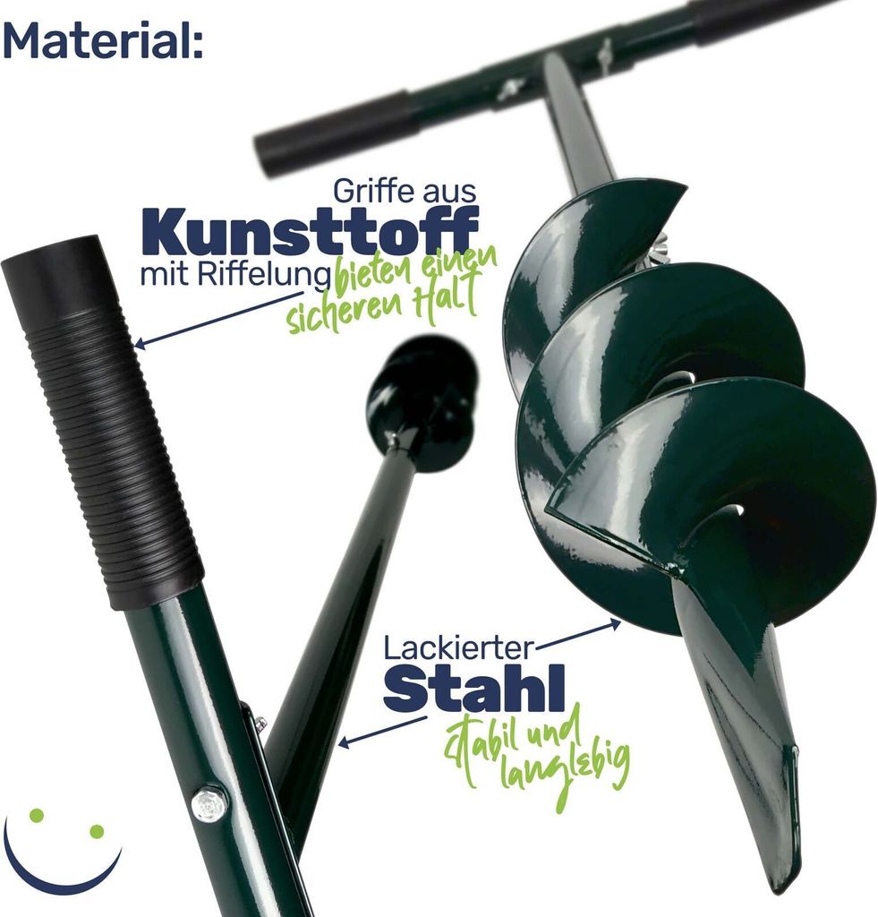 Handbohrer Erdlochbohrer Handerdbohrer Erdbohrer Produktbild 5