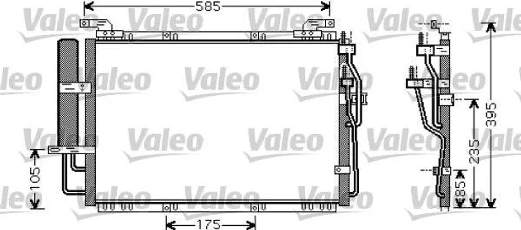 Condenseur de climatisation pour Matrix VALEO 818075 qualité origine OE