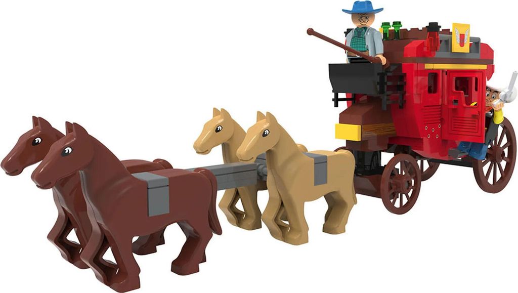 Playtive Lucky Luke Postkutsche 239-teilig handelsübliche Produktbild 