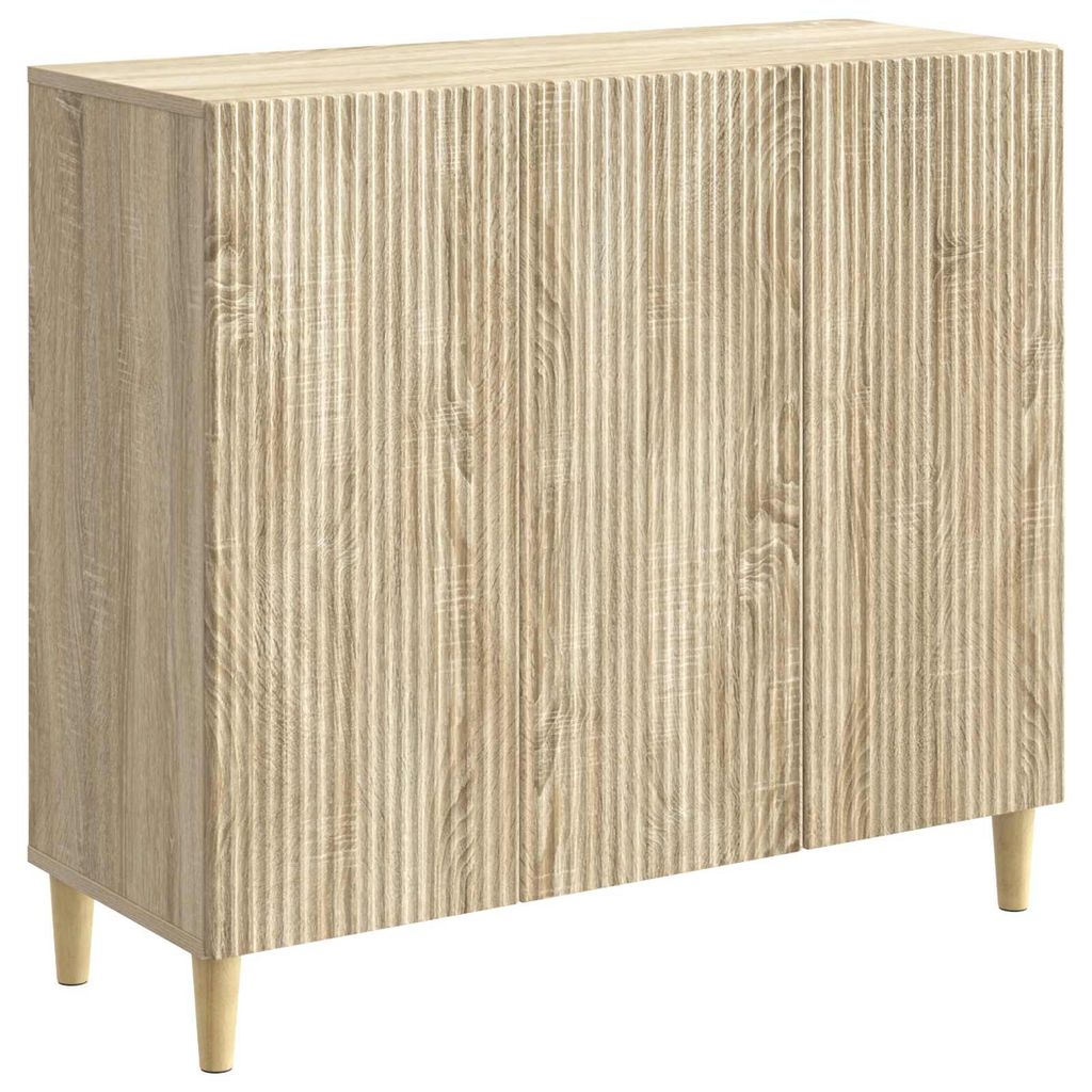 vidaXL Sideboard Sonoma-Eiche 89 x 34,5 x 80 cm Holzwerkstoff
