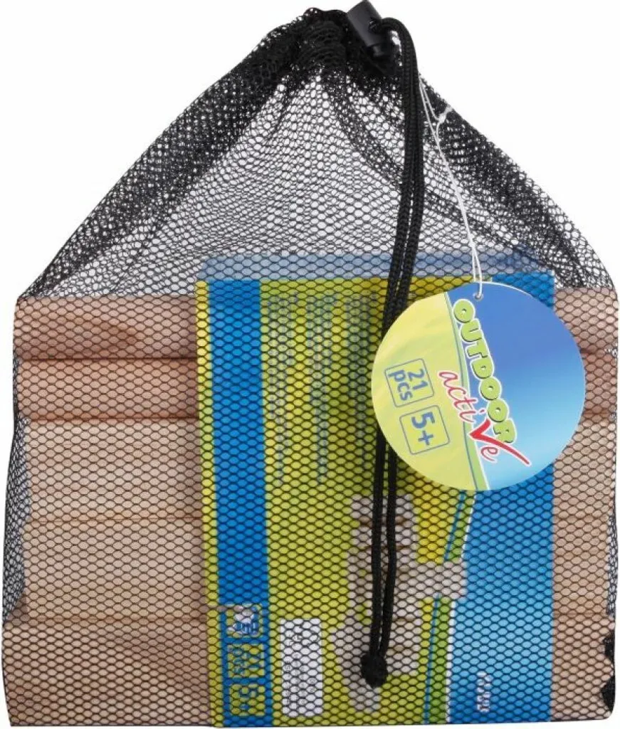 Kubb Jeu d'échecs suédois haute résistance - Set 21 pièces nomade