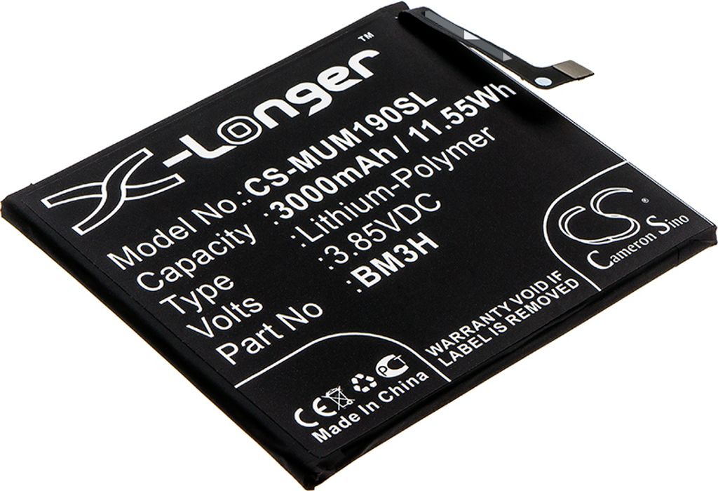 TECHTEK Akku Kompatibel mit [Xiaomi] M1901F9E, M1901F9T, Mi Produktbild 